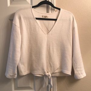 Madewell Front tie top
